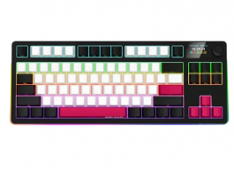 Lorgar KBP70TKLW vezeték nélküli gaming billentyűzet TKL mech RGB, fekete (LRG-KBP70TKLW-BK)